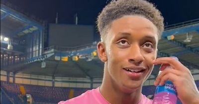 'Rub that back' - Demarai Gray sends message to Chelsea fans after Ellis Simms goal for Everton
