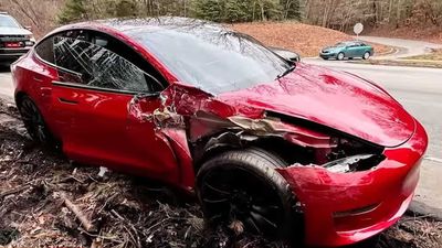 Tesla Model 3 Wrecked: Crazy Crash Footage Caught On Two TeslaCams