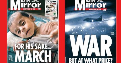 Iraq invasion: 9 Mirror front pages that captured strength of opposition to war