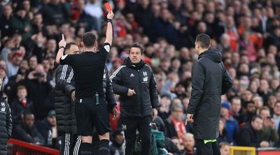Fulham were better than Manchester United until red cards, says Marco Silva