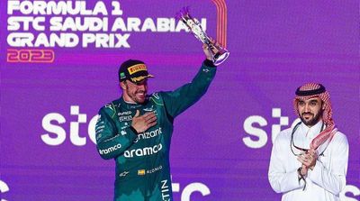 Saudi Sports Minister Crowns Sergio Perez with F1 STC Saudi Arabia Grand Prix 2023 Prize