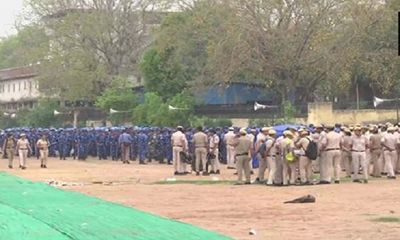 Delhi: Security beefed up at Ramlila Maidan ahead of Kisan Mahapanchayat