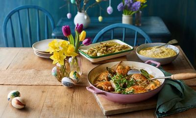 Spring green soup, chicken in rosé, pistachio pavlova – Sally Clarke’s Easter recipes