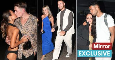 Bleary-eyed Love Island stars pictured leaving boozy wrap party after fiery reunion
