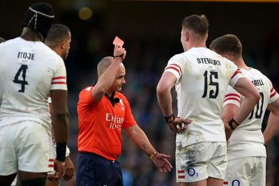 ‘What a bloody joke’: Former England captain aghast after Freddie Steward red card