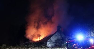 Edinburgh farm goes up in flames as fire crews race to battle blaze