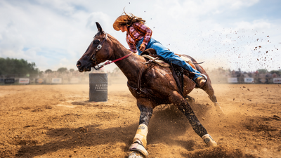 Cowgirl barrel racing is among the World Photography Open Award highlights