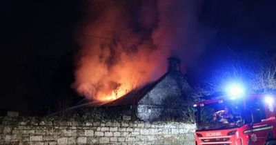 Huge blaze at Scots farm as emergency services rush to the scene