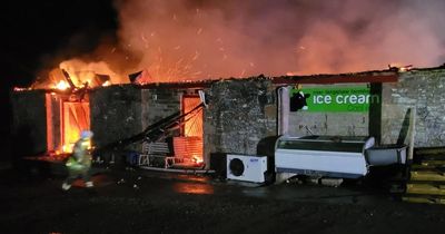 Dog dies after major fire breaks out at Scots ice cream shop on farm