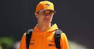 Lando Norris dodging debris in the desert amid disappointing start to Formula One season