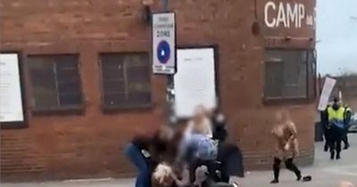 Mother's Day brawl breaks out as footage shows women fighting outside nightclub