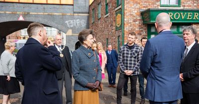 Princess Anne visits Coronation Street over ITV soap's harrowing new acid attack storyline