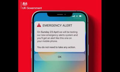 Poor reception for emergency phone alerts