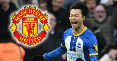 Man Utd scout Brighton star Kaoru Mitoma as new transfer target emerges for Erik ten Hag