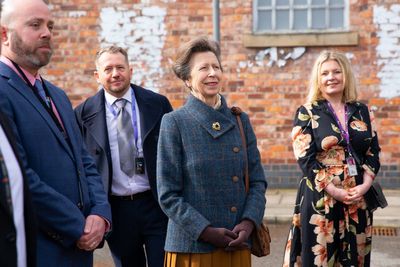 Princess Royal visits Coronation Street to learn about acid attack storyline