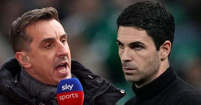 Mikel Arteta addresses worrying Arsenal trend after Gary Neville's concern rears head again
