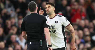 FA makes decision on Aleksandar Mitrovic after referee push and red card in Man Utd outburst