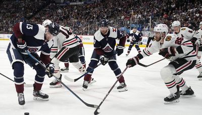 Blackhawks routed by Avalanche; defenseman Ian Mitchell endures rough night