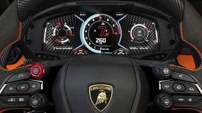 Lamborghini LB744 Shows Instrument Cluster With Seven Driving Modes