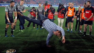 WATCH: Breakdancing Crusaders boss Scott 'Razor' Robertson will become All Blacks coach after Rugby World Cup