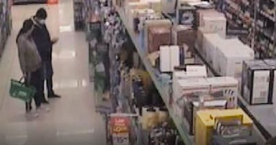 Eerie CCTV shows woman shopping in supermarket with mystery man before disappearance