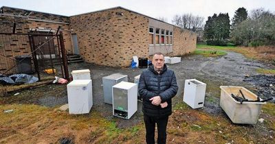 Sad locals say abandoned Scottish club on housing estate is 'rat infested bomb site'