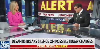 ‘Oh good lord’: Fox News hosts stunned as Trump launches lewd attack on DeSantis over indictment