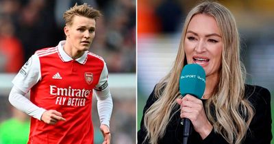 Laura Woods left "very excited" by claims about Arsenal captain Martin Odegaard