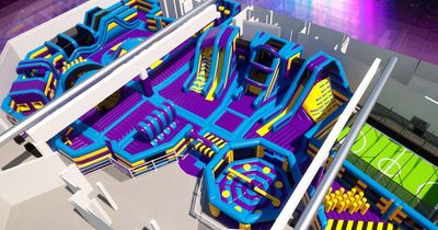 Edinburgh AirThrill opening in Wester Hailes with inflatables, arcade and slush bar