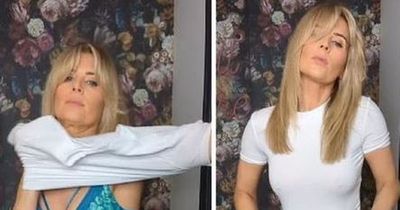 Former Hollyoaks star Sarah Jayne Dunn reveals 'figure of a 20-year-old' as she whips off her bra in daring video