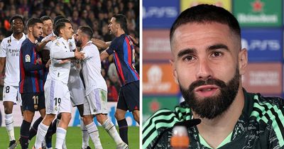 Spain star speaks out as Barcelona and Real Madrid stars 'separated' after El Clasico scrap