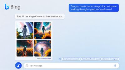 Bing Chat can now use Dall-E to make AI art for you