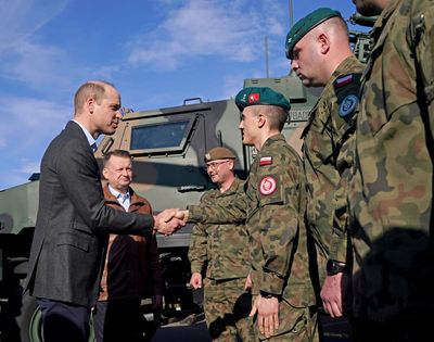 Russia-Ukraine war – live: Prince William makes surprise trip to Poland base near border