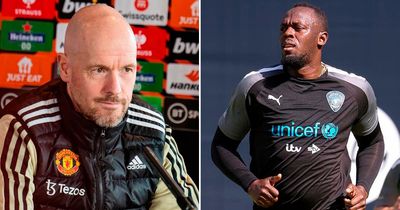 Erik ten Hag discusses Man Utd's summer transfer plans with Usain Bolt