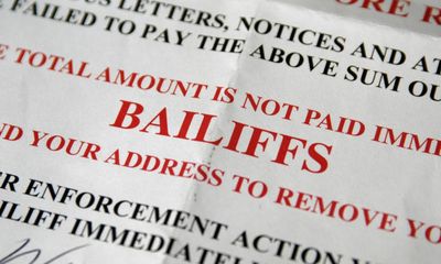 Most of the 2m people in England and Wales contacted by bailiffs report intimidating behaviour