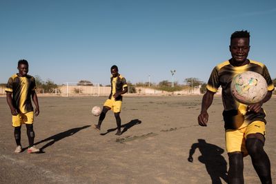 In Niger, migrant footballers strike joy but field Europe dreams