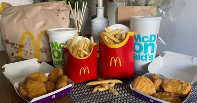 'I ordered medium and large meals at McDonald's to see how big the difference is'