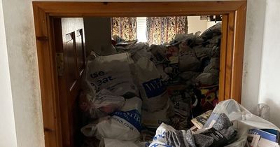 Hoarder stacks £500,000 home with so many newspapers that he's forced to sleep in car