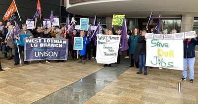 Protestors make their voices heard over 'privatisation' of West Lothian care homes