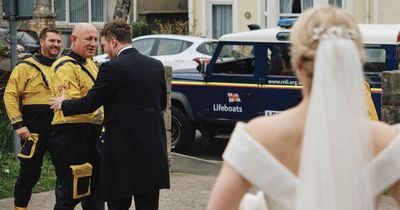 RNLI crew dash out of wedding to tackle emergency call