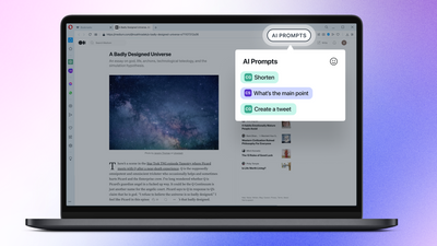 Opera update beats Apple's Safari browser with useful ChatGPT AI prompts