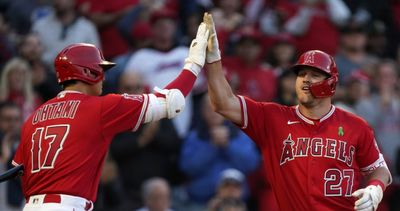 This WBC image of Shohei Ohtani pitching vs. Mike Trout would be the coolest movie poster