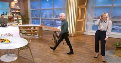 ITV This Morning presenter Phillip Schofield walks off set after Holly autocue slip