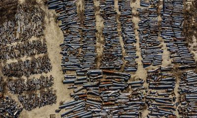 ‘It’s half of what was shot at us’: Kharkiv’s Russian missile cemetery