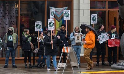 Starbucks workers at over 100 US stores walk out ahead of shareholder meeting