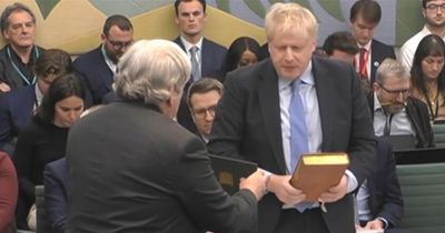 Boris Johnson says 'hand on heart I did not lie' as he is quizzed over partygate