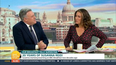 Piers Morgan leads tributes to ‘ex-TV wife’ Susanna Reid as she marks 20 years on breakfast TV