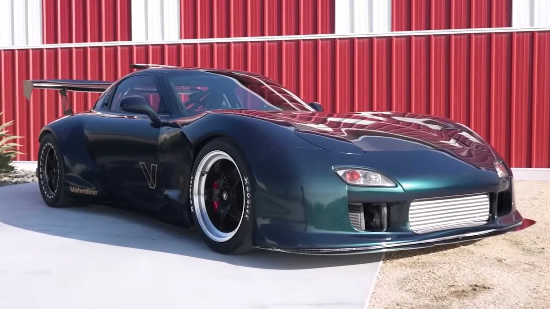 Watch 1,000-HP, AWD Mazda RX-7 Drag Race Jeep Grand…