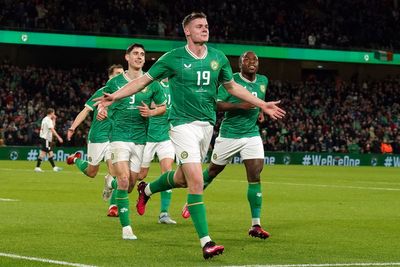 Evan Ferguson strikes on first international start as Ireland edge past Latvia