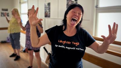 Laughter yoga classes offer stress relief in the Sunshine Coast hinterland